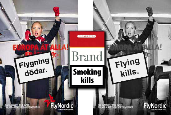 Flying Kills - Guerrilla campaign from Swedish climate activists