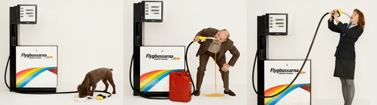 Advertising campaign from Flygbussarna