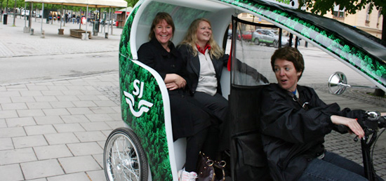 Pedal-Powered Ecocabs comes to Stockholm
