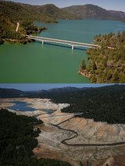 Lake Oroville 2011 and 2014